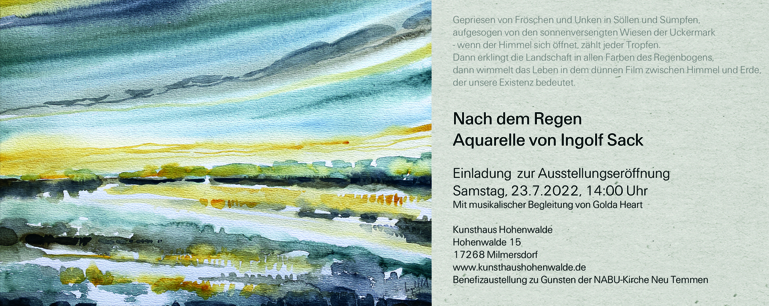 Einladung zur Ausstellungser�ffnung am 23.07.2022 - 14 Uhr